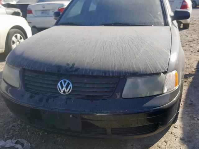 WVWMA63B9XE102411 - 1999 VOLKSWAGEN PASSAT GLS BLACK photo 7