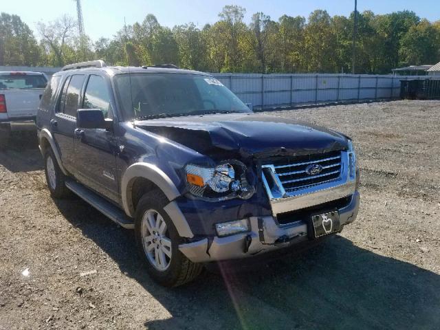 1FMEU74868UA00801 - 2008 FORD EXPLORER E BLUE photo 1