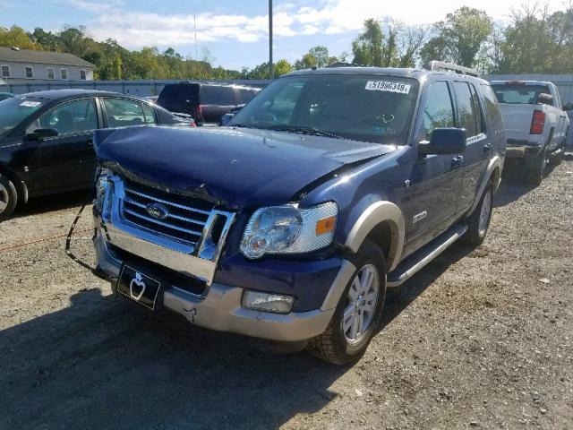 1FMEU74868UA00801 - 2008 FORD EXPLORER E BLUE photo 2