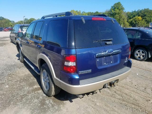 1FMEU74868UA00801 - 2008 FORD EXPLORER E BLUE photo 3