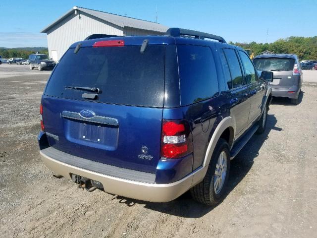 1FMEU74868UA00801 - 2008 FORD EXPLORER E BLUE photo 4