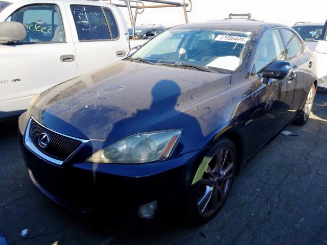 JTHBK262465014209 - 2006 LEXUS IS 250 BLUE photo 2