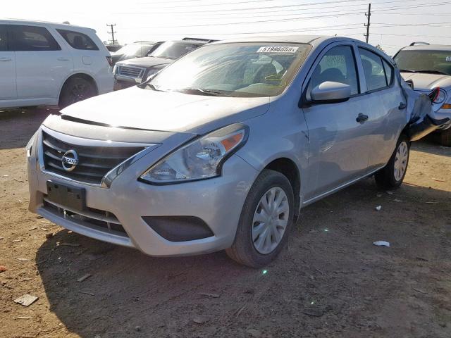 3N1CN7AP9GL875743 - 2016 NISSAN VERSA S SILVER photo 2