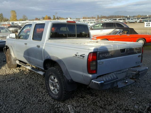 1N6ED27Y1YC357731 - 2000 NISSAN FRONTIER C SILVER photo 3