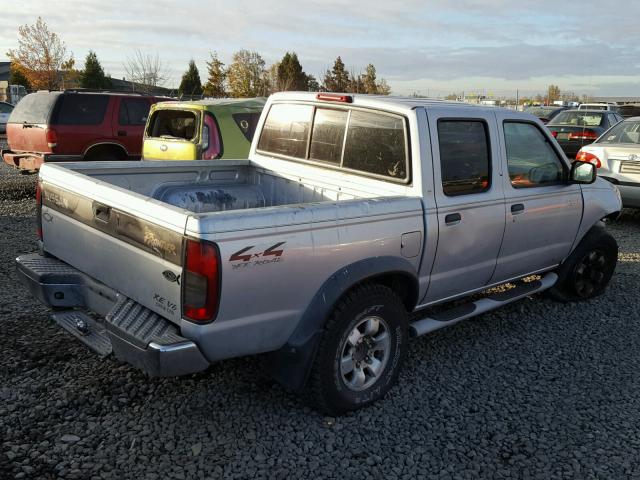 1N6ED27Y1YC357731 - 2000 NISSAN FRONTIER C SILVER photo 4