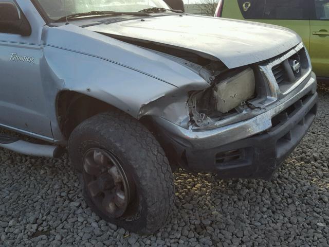 1N6ED27Y1YC357731 - 2000 NISSAN FRONTIER C SILVER photo 9