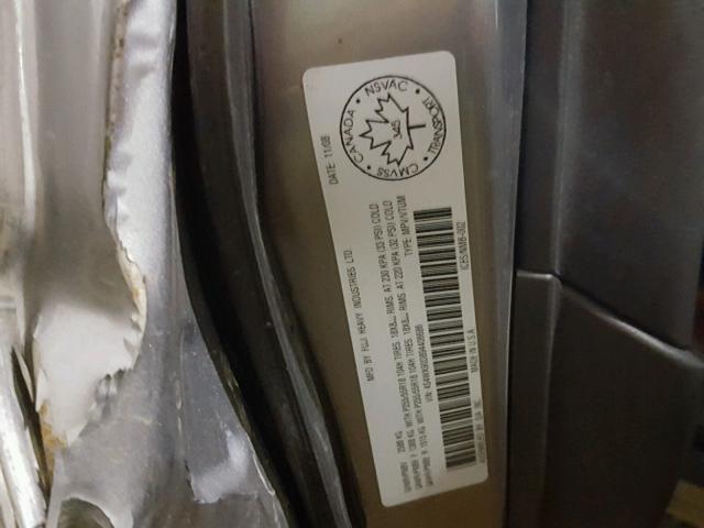 4S4WX90D894406686 - 2009 SUBARU TRIBECA LI 灰色 照片 10