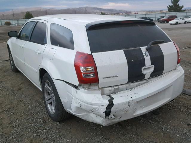 2D4FV47T76H486610 - 2006 DODGE MAGNUM SE WHITE photo 3