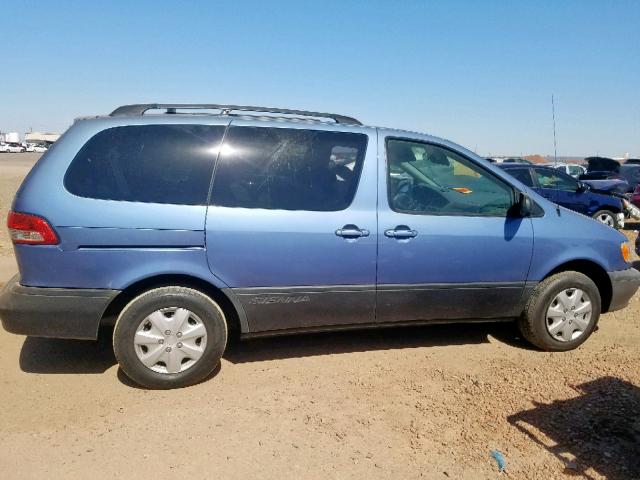 4T3ZF19C23U533363 - 2003 TOYOTA SIENNA BLUE photo 9