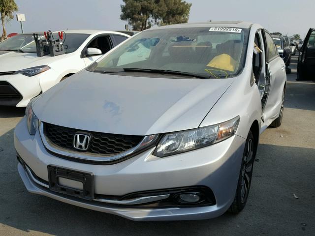 2HGFB2F96FH531702 - 2015 HONDA CIVIC EXL SILVER photo 2