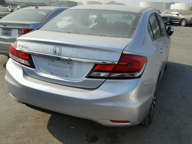 2HGFB2F96FH531702 - 2015 HONDA CIVIC EXL SILVER photo 4