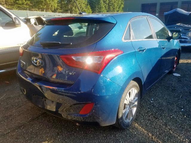 KMHD35LH2EU181928 - 2014 HYUNDAI ELANTRA GT BLUE photo 4