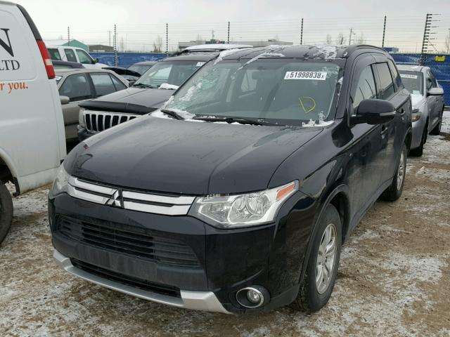 JA4JZ3AXXFZ601048 - 2015 MITSUBISHI OUTLANDER BLACK photo 2