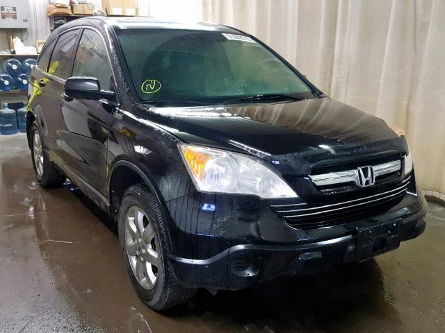 JHLRE48768C074876 - 2008 HONDA CR-V EXL BLACK photo 1