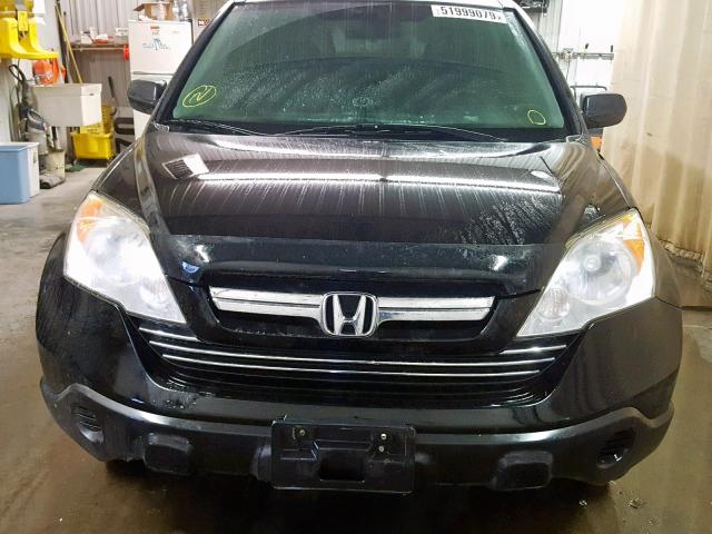 JHLRE48768C074876 - 2008 HONDA CR-V EXL BLACK photo 9