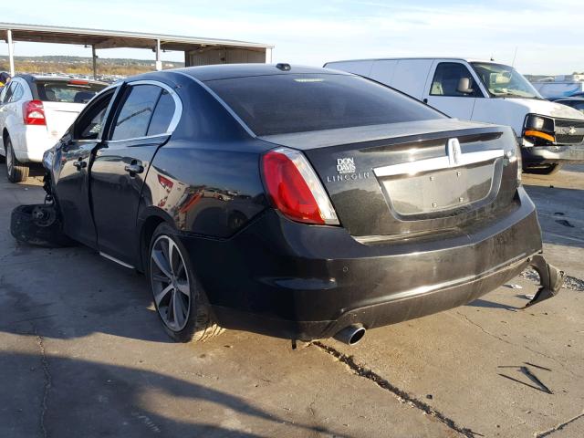 1LNHM94RX9G615983 - 2009 LINCOLN MKS BLACK photo 3