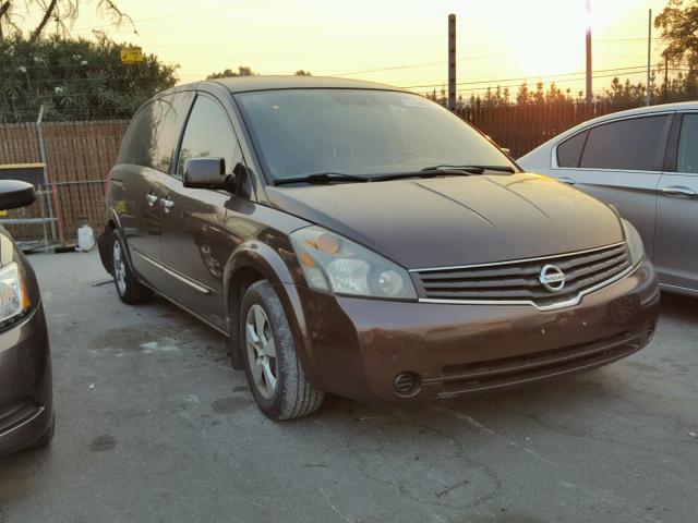 5N1BV28U37N133549 - 2007 NISSAN QUEST S MAROON photo 1