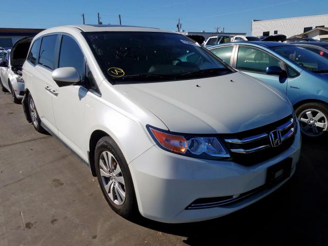 5FNRL5H68EB039741 - 2014 HONDA ODYSSEY EX WHITE photo 1