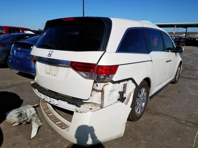 5FNRL5H68EB039741 - 2014 HONDA ODYSSEY EX WHITE photo 4