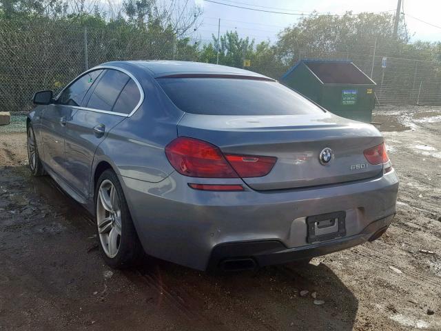 WBA6B2C51DD128234 - 2013 BMW 650 I GRAY photo 3