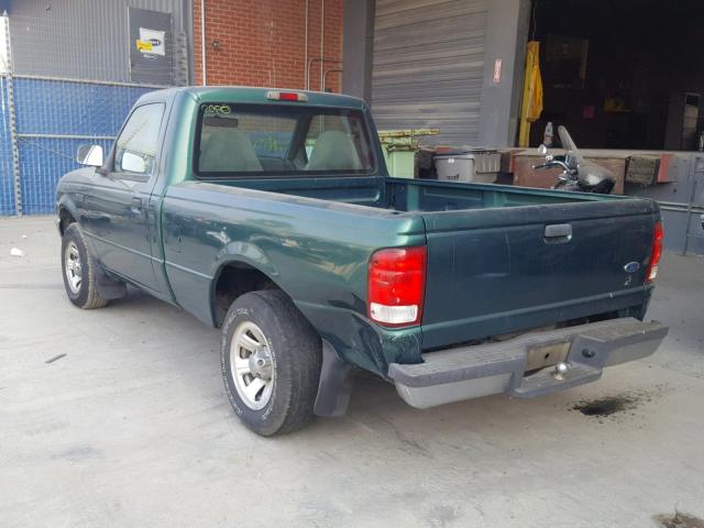 1FTYR10V9YPC17396 - 2000 FORD RANGER GREEN photo 3