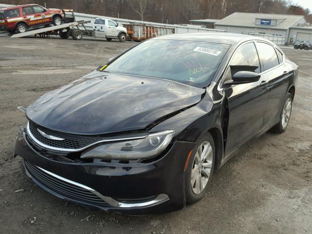 1C3CCCAB2FN623853 - 2015 CHRYSLER 200 LIMITE BLACK photo 2