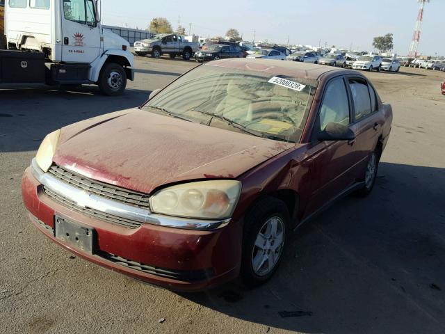 1G1ZT54884F108762 - 2004 CHEVROLET MALIBU LS 勃艮第红 照片 2