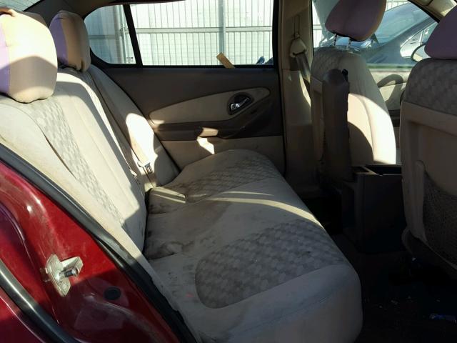 1G1ZT54884F108762 - 2004 CHEVROLET MALIBU LS 勃艮第红 照片 6