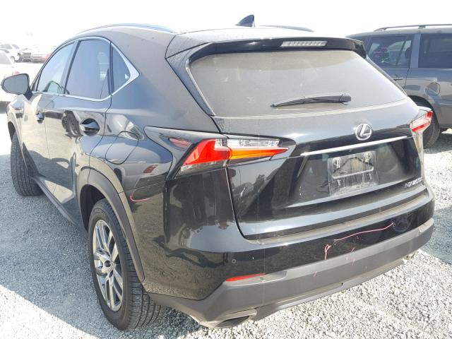 JTJBARBZXF2008056 - 2015 LEXUS NX 200T BLACK photo 3