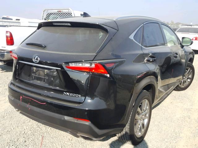 JTJBARBZXF2008056 - 2015 LEXUS NX 200T BLACK photo 4