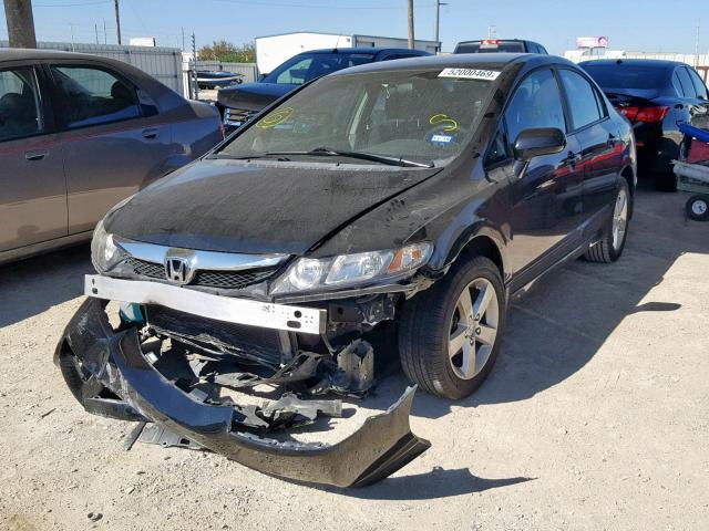19XFA1F63BE030323 - 2011 HONDA CIVIC LX-S أسود صورة 2