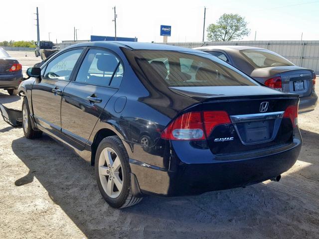 19XFA1F63BE030323 - 2011 HONDA CIVIC LX-S أسود صورة 3