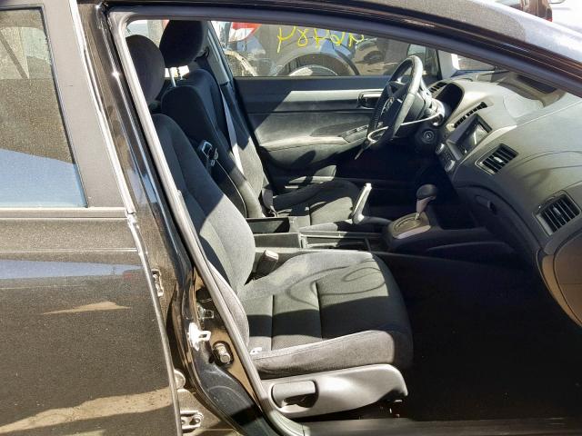 19XFA1F63BE030323 - 2011 HONDA CIVIC LX-S أسود صورة 5