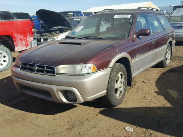 4S3BG6855X7624272 - 1999 SUBARU LEGACY OUT TWO TONE photo 2