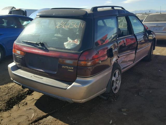 4S3BG6855X7624272 - 1999 SUBARU LEGACY OUT TWO TONE photo 4