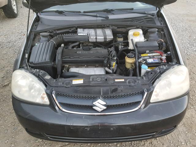 KL5JD56Z46K331307 - 2006 SUZUKI FORENZA BLACK photo 7