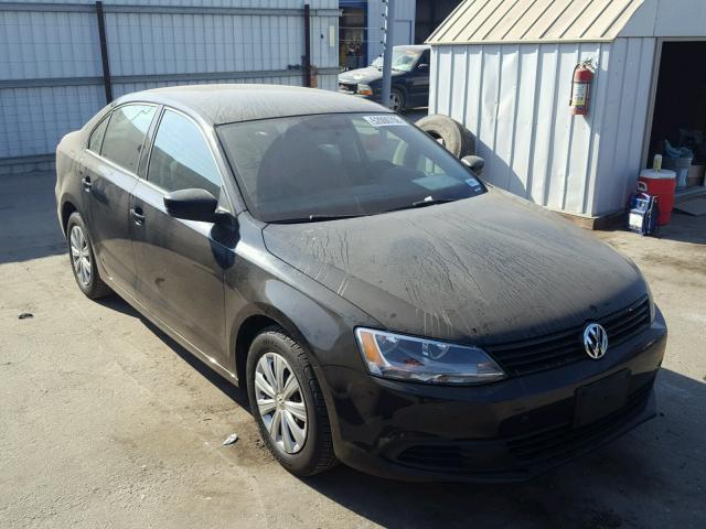 3VW2K7AJ4DM372993 - 2013 VOLKSWAGEN JETTA BASE BLACK photo 1