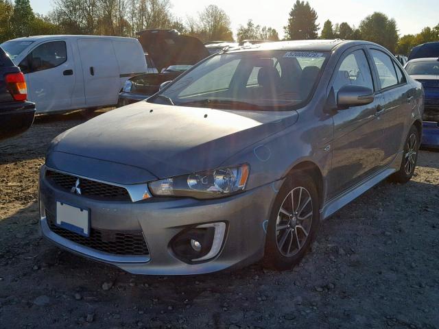 JA32U2FU0HU014986 - 2017 MITSUBISHI LANCER ES GRAY photo 2