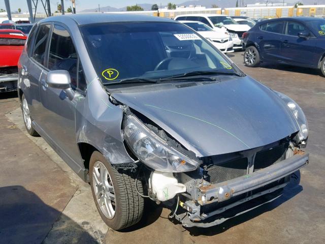 JHMGD38617S065093 - 2007 HONDA FIT S SILVER photo 1