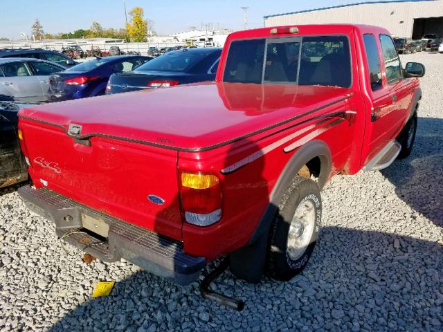 1FTZR15X9XPB80699 - 1999 FORD RANGER SUP RED photo 4