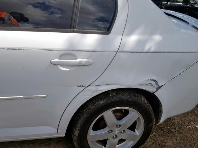 1G1AL55F067772917 - 2006 CHEVROLET COBALT LT WHITE photo 10