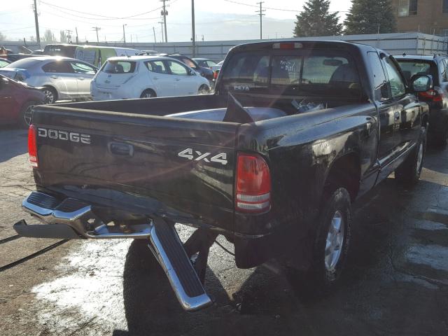 1B7GG23Y2VS145835 - 1997 DODGE DAKOTA BLACK photo 4