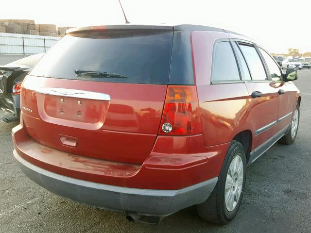 2A8GM48L17R243995 - 2007 CHRYSLER PACIFICA RED photo 4