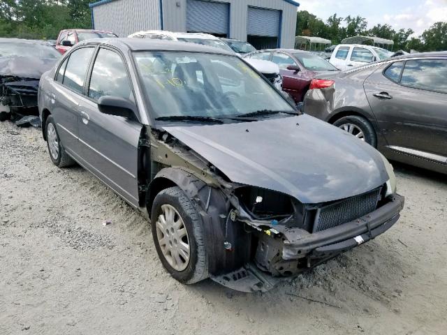 2HGES16695H540498 - 2005 HONDA CIVIC LX GRAY photo 1