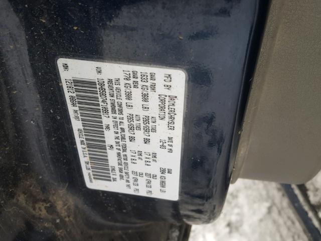 1D8HB58D74F109917 - 2004 DODGE DURANGO LI BLUE photo 10