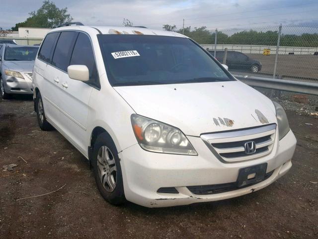 5FNRL38407B409084 - 2007 HONDA ODYSSEY EX WHITE photo 1