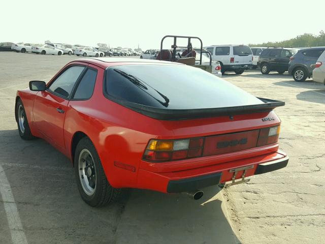 WP0AA0943DN453934 - 1983 PORSCHE 944 RED photo 3