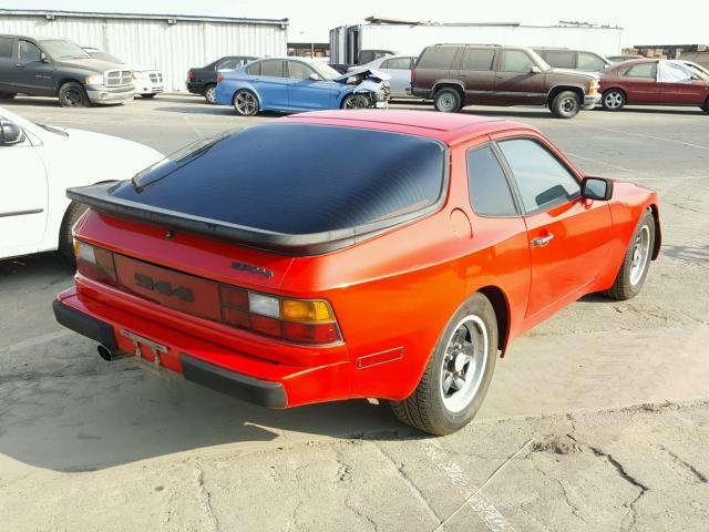 WP0AA0943DN453934 - 1983 PORSCHE 944 RED photo 4