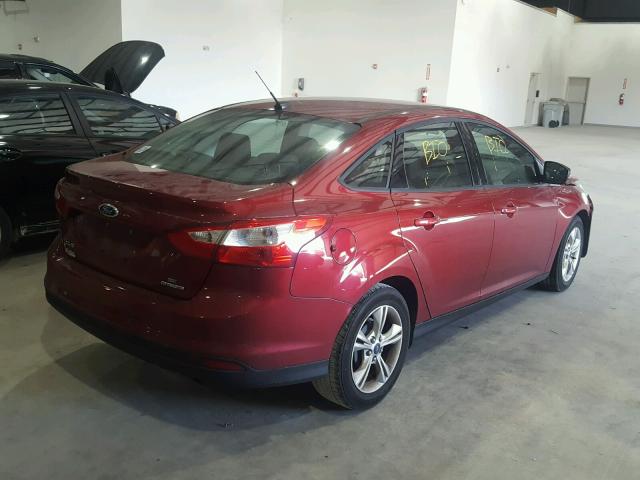 1FADP3F2XDL104500 - 2013 FORD FOCUS SE RED photo 4