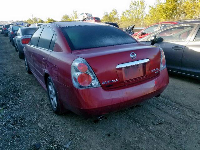 1N4BL11D36C135428 - 2006 NISSAN ALTIMA SE BURGUNDY photo 3